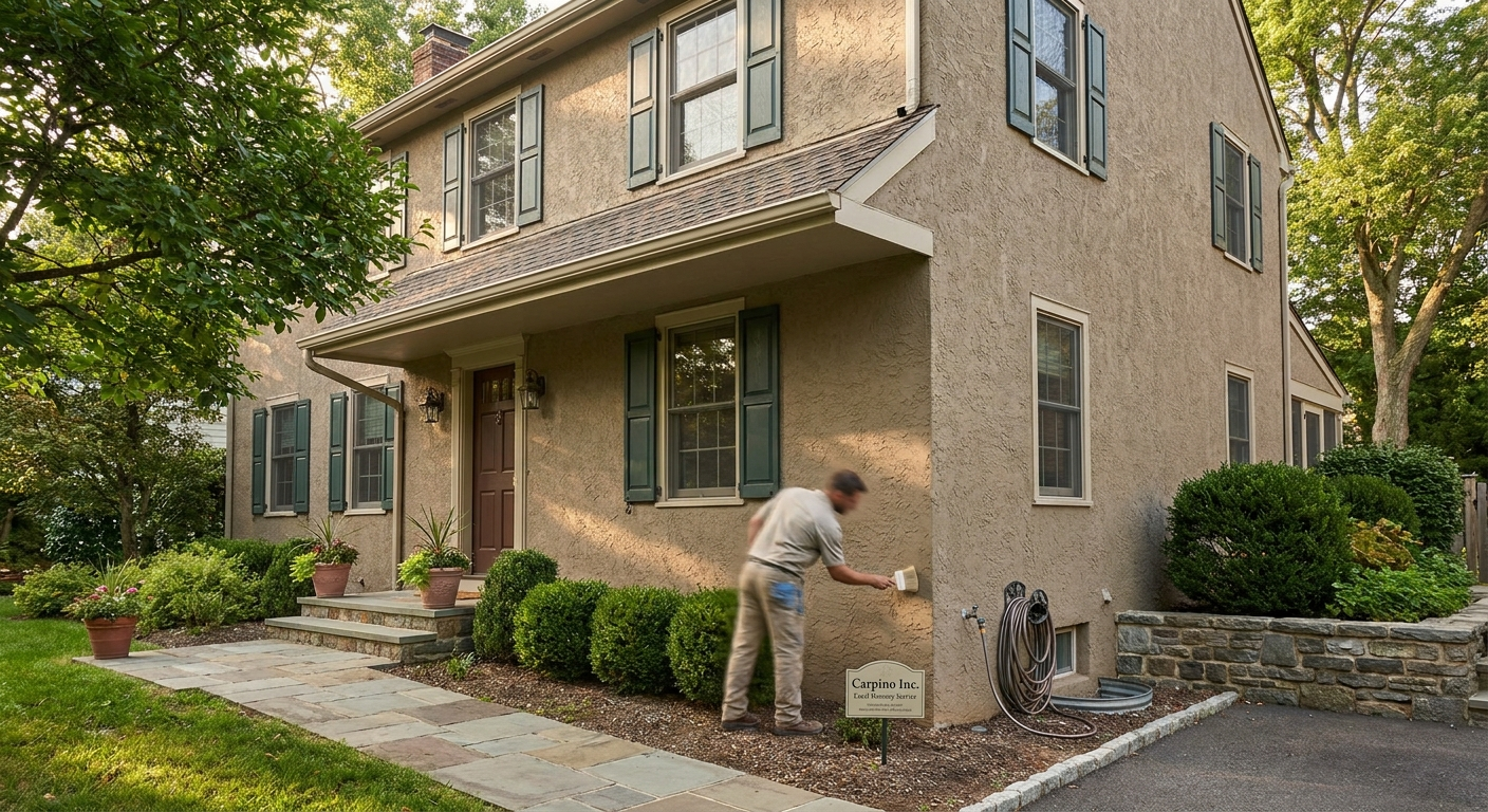 Stucco maintenance and repair in Doylestown home exterior